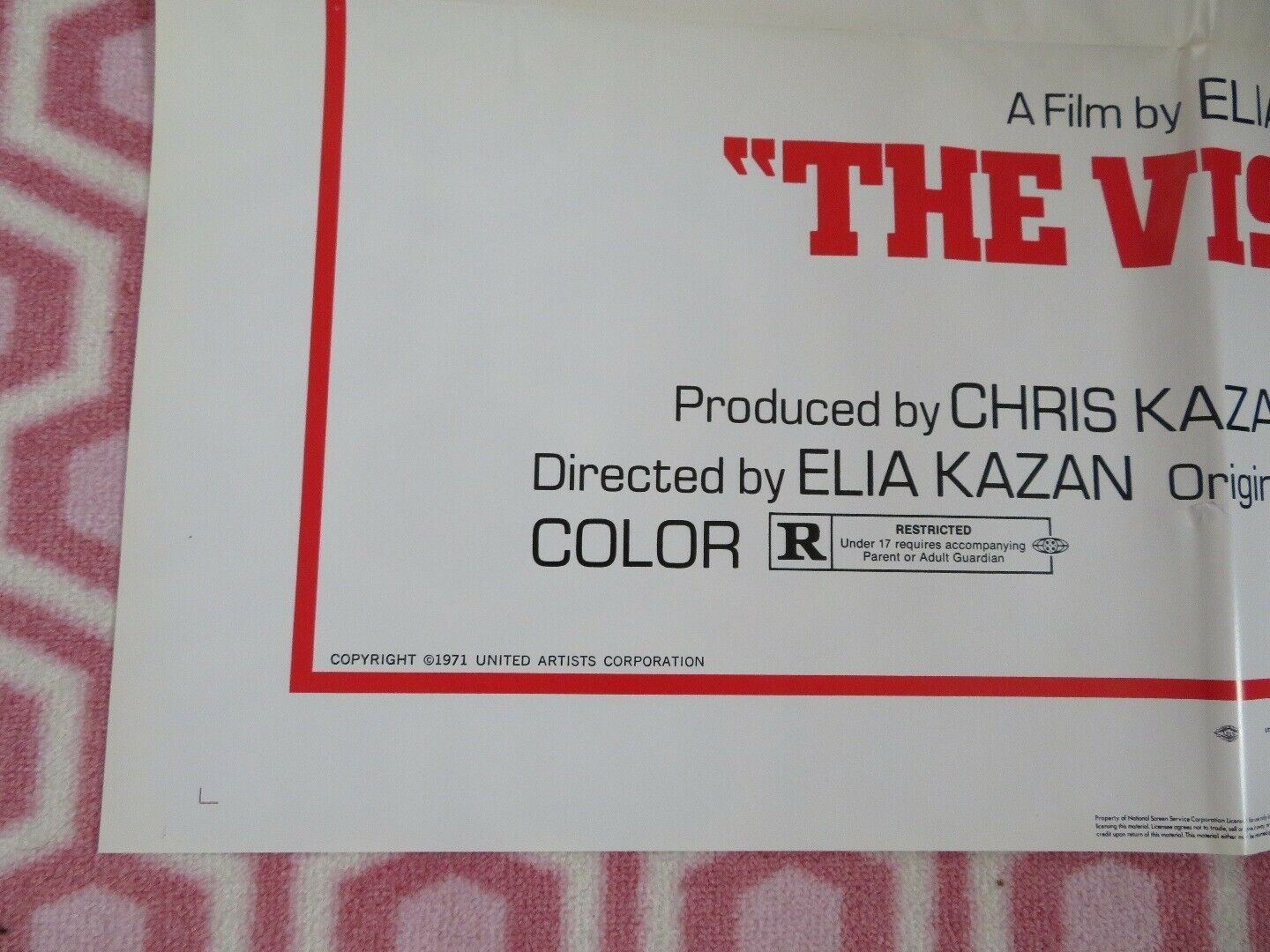 THE VISITORS ONE SHEET POSTER ELIA KAZAN PATRICK MCVEY JAMES WOODS 1972 Movie posters