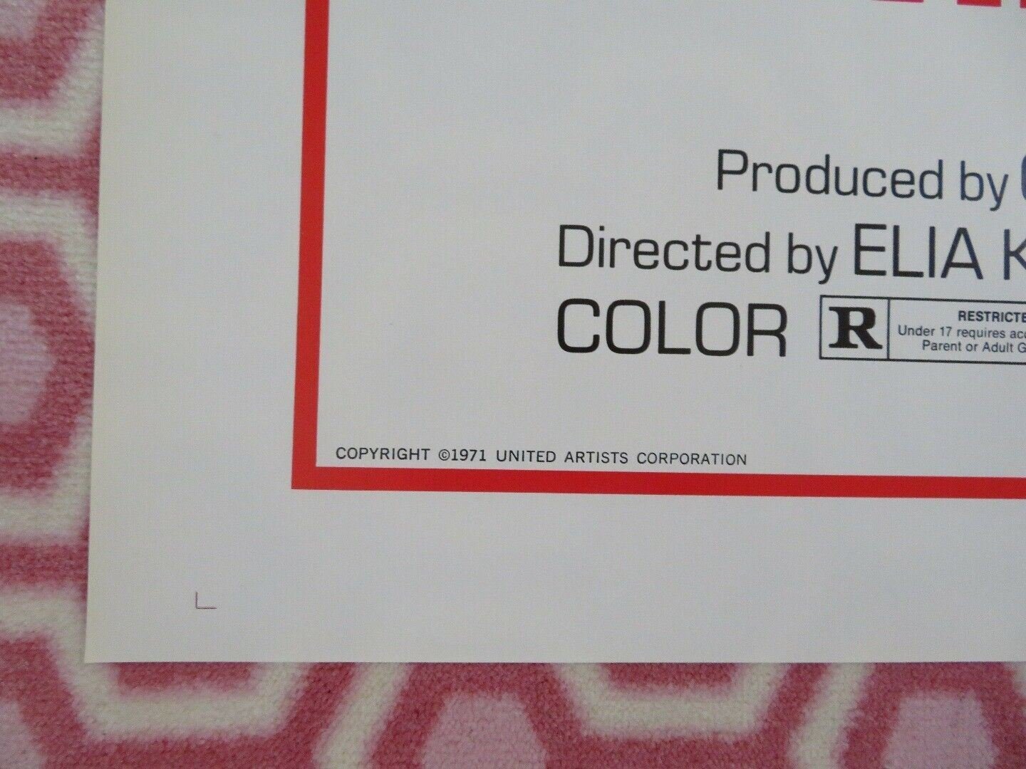 THE VISITORS US ONE SHEET POSTER ELIA KAZAN 1972 Movie posters