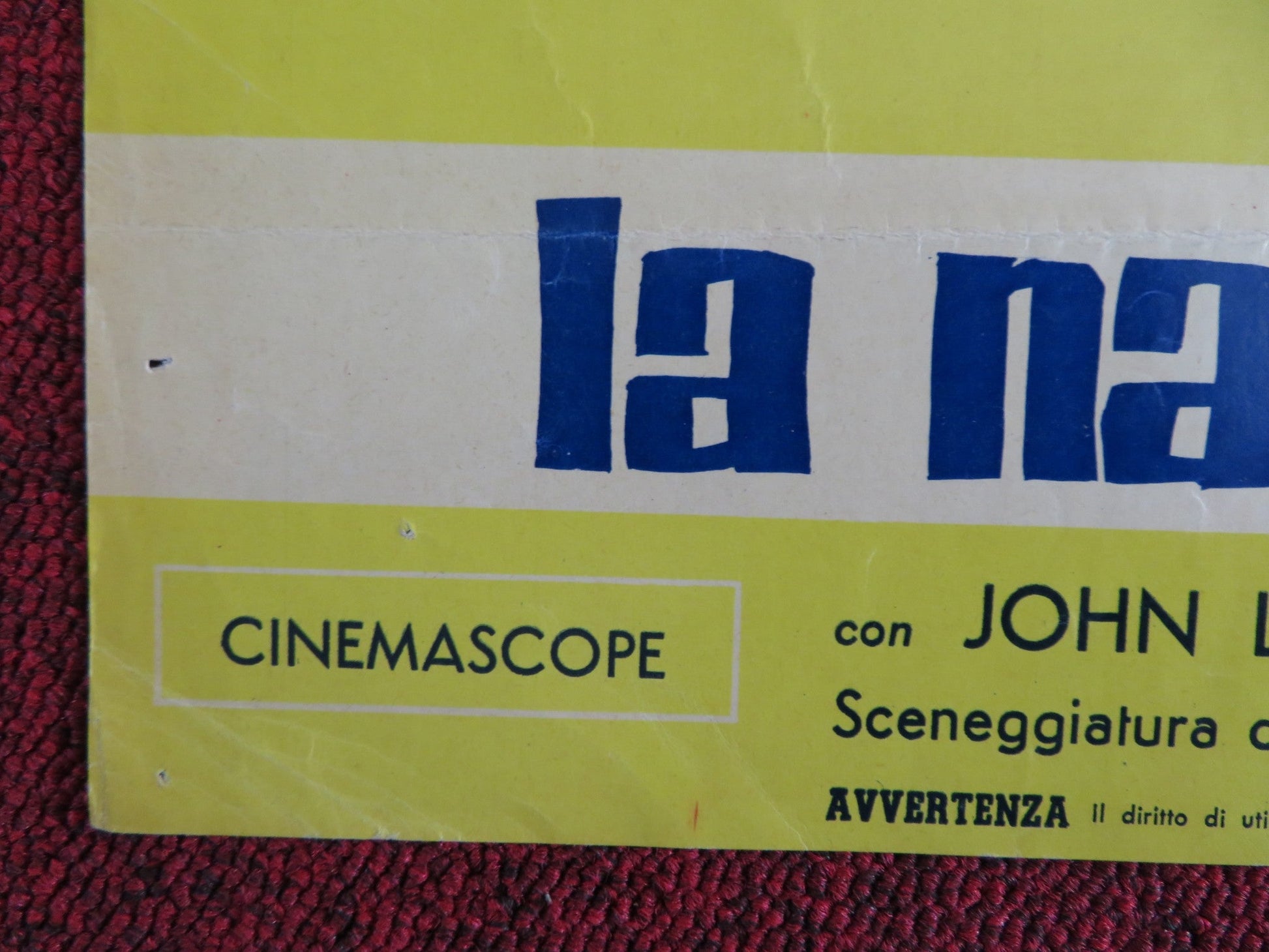 THE WACKIEST SHIP IN THE ARMY ITALIAN FOTOBUSTA POSTER JACK LEMMON R NELSON 1960 Rendezvous Cinema Movie posters