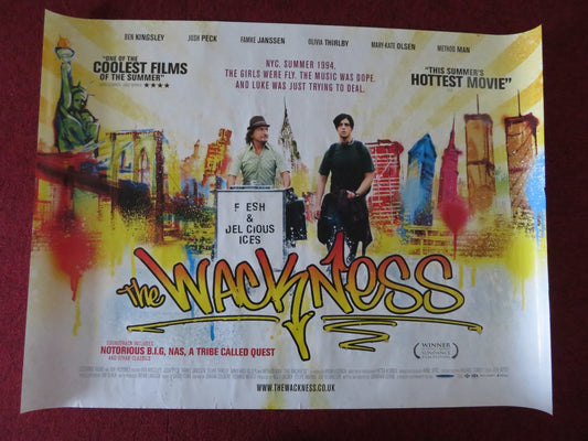 THE WACKNESS UK QUAD (30"x 40") ROLLED POSTER BEN KINGSLEY JOSH PECK 2008 Rendezvous Cinema Movie posters