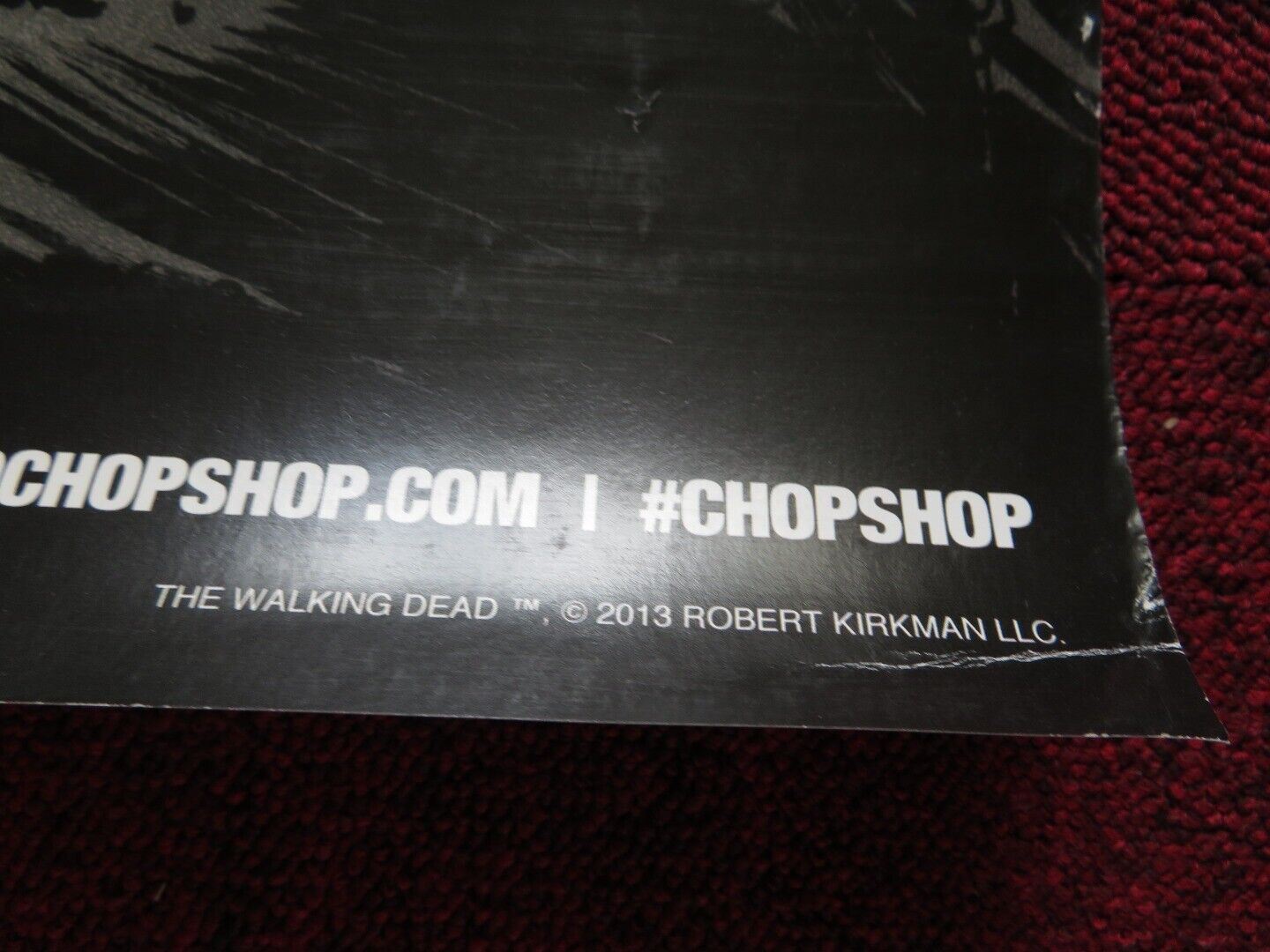 THE WALKING DEAD CHOP SHOP U.S ROLLED PROMO POSTER THE WALKING DEAD 2013 Rendezvous Cinema Movie posters
