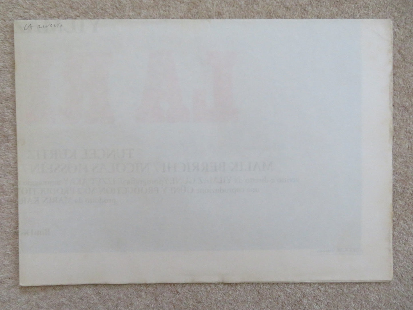 THE WALL ITALIAN 2 FOGLIO POSTER TUNCEL KURTIZ AYSE EMEL MESCI 1983 Rendezvous Cinema Movie posters