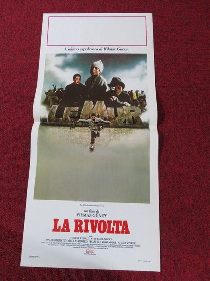 THE WALL ITALIAN LOCANDINA (27.5"x13") POSTER TUNCEL KURTIZ AYSE ELEL MESCI '84 Movie posters