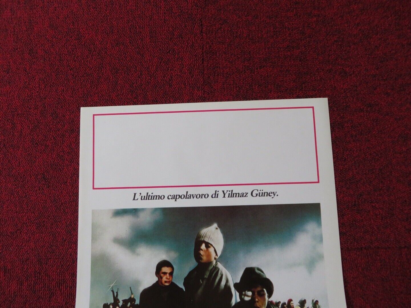 THE WALL ITALIAN LOCANDINA (27.5"x13") POSTER TUNCEL KURTIZ AYSE ELEL MESCI '84 Movie posters