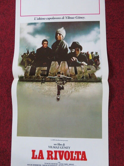 THE WALL ITALIAN LOCANDINA (27.5"x13") POSTER TUNCEL KURTIZ AYSE ELEL MESCI '84 Movie posters