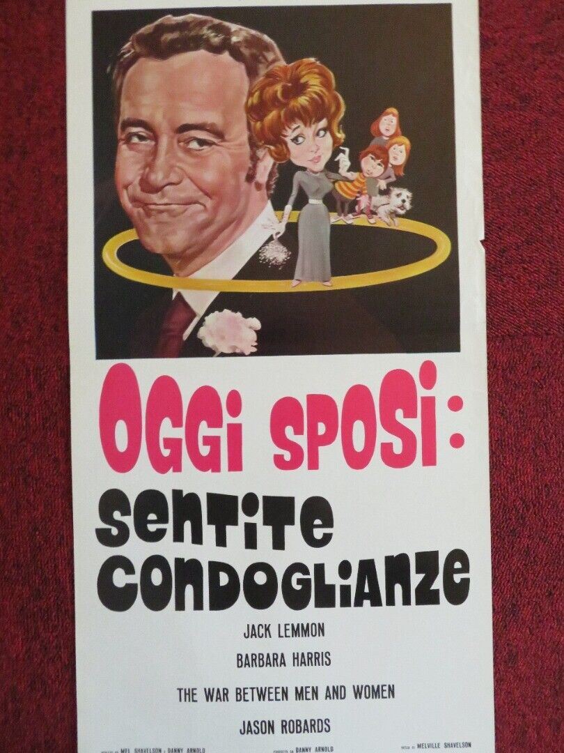 The War Between Men and Women ITALIAN LOCANDINA (27.5"x12.5") POSTER 1972 Movie posters