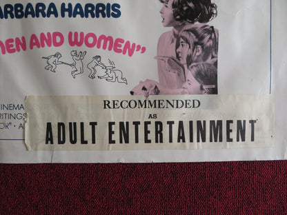 THE WAR BETWEEN MEN AND WOMEN US HALF SHEET (22"x 28") POSTER JACK LEMMON 1972 Rendezvous Cinema Movie posters