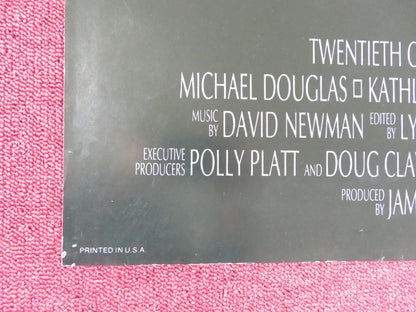 THE WAR OF THE ROSES FOLDED US ONE SHEET POSTER MICHAEL DOUGLAS K. TURNER 1989 Rendezvous Cinema Movie posters