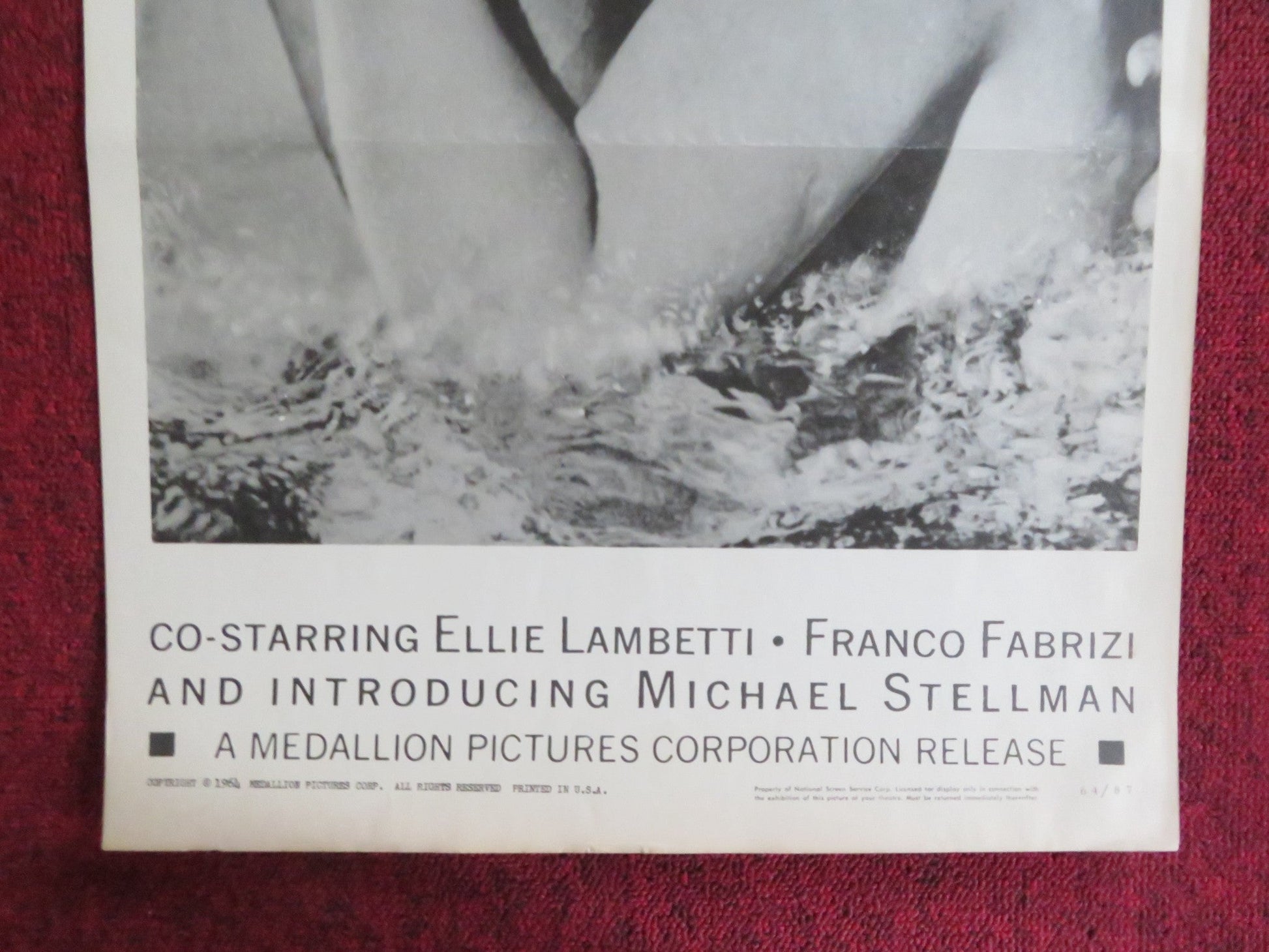 THE WASTREL US INSERT (14"x 36") POSTER VAN HEFLIN ELLIE LAMBETTI 1964 Rendezvous Cinema Movie posters