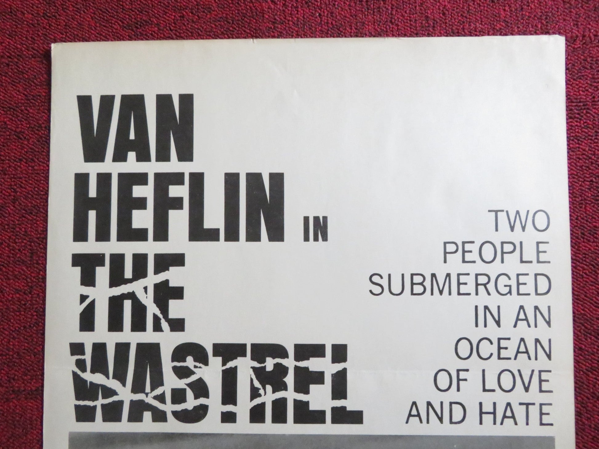 THE WASTREL US INSERT (14"x 36") POSTER VAN HEFLIN ELLIE LAMBETTI 1964 Rendezvous Cinema Movie posters