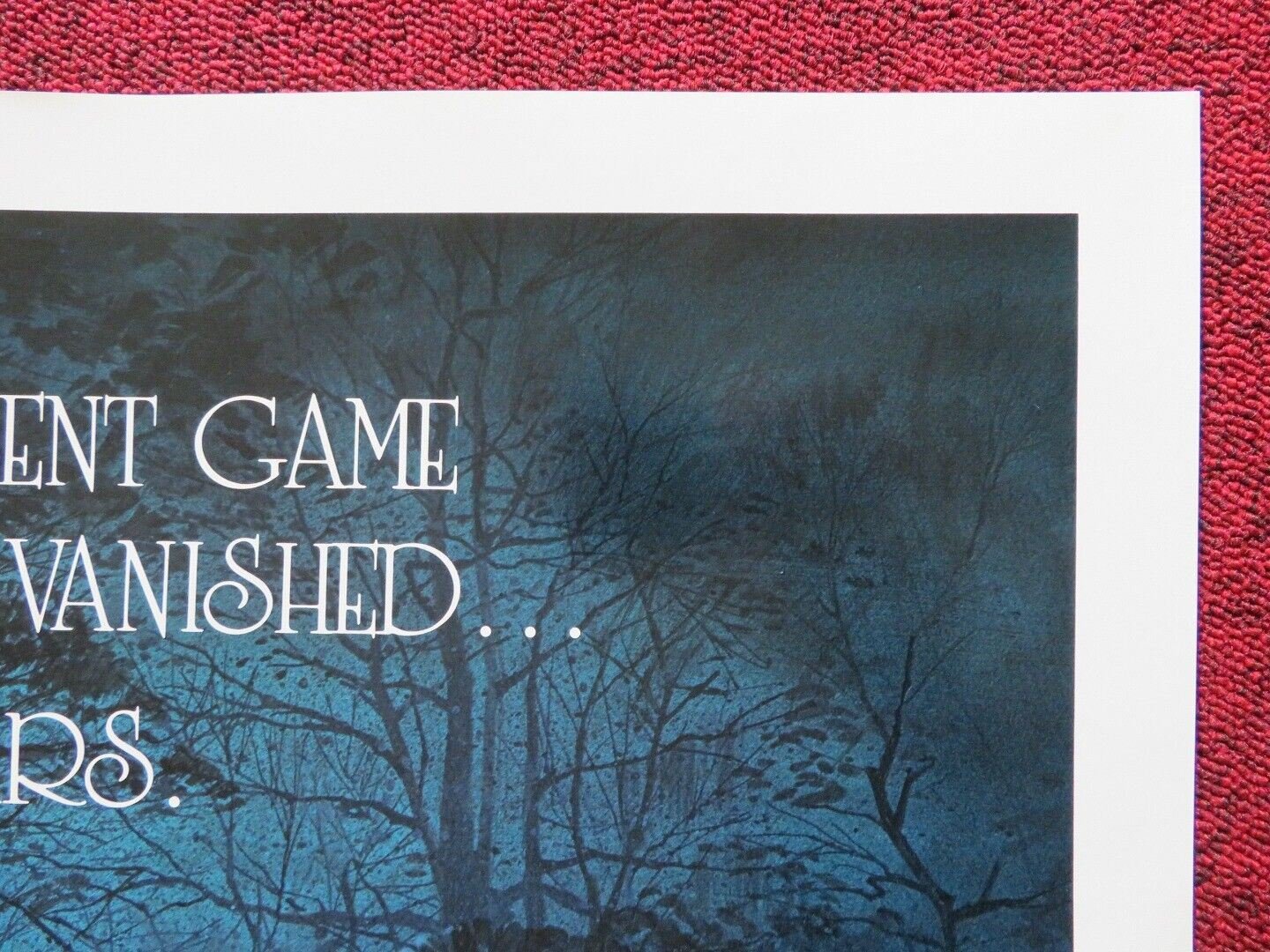 THE WATCHER IN THE WOODS FOLDED US ONE SHEET POSTER DISNEY BETTE DAVIS 1981 Movie posters