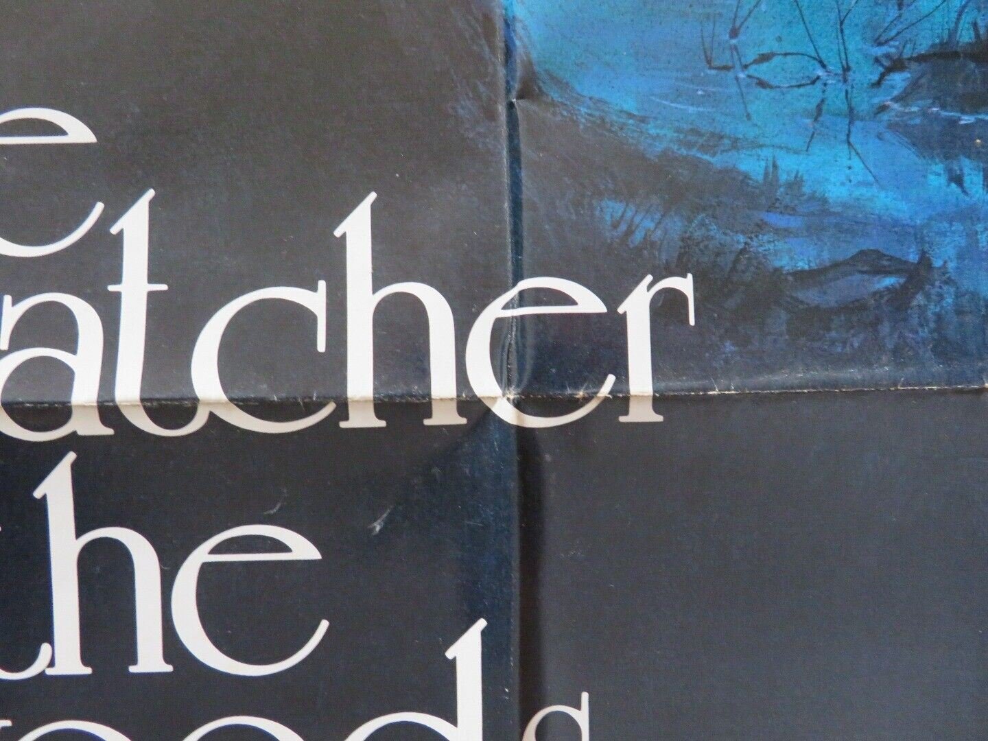 THE WATCHER IN THE WOODS FOLDED US ONE SHEET POSTER DISNEY BETTE DAVIS 1981 Movie posters