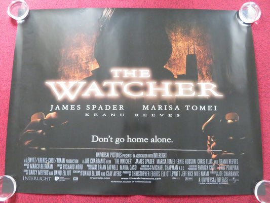 THE WATCHER UK QUAD (30"x 40") ROLLED POSTER JAMES SPADER KEANU REEVES 2000 Rendezvous Cinema Movie posters