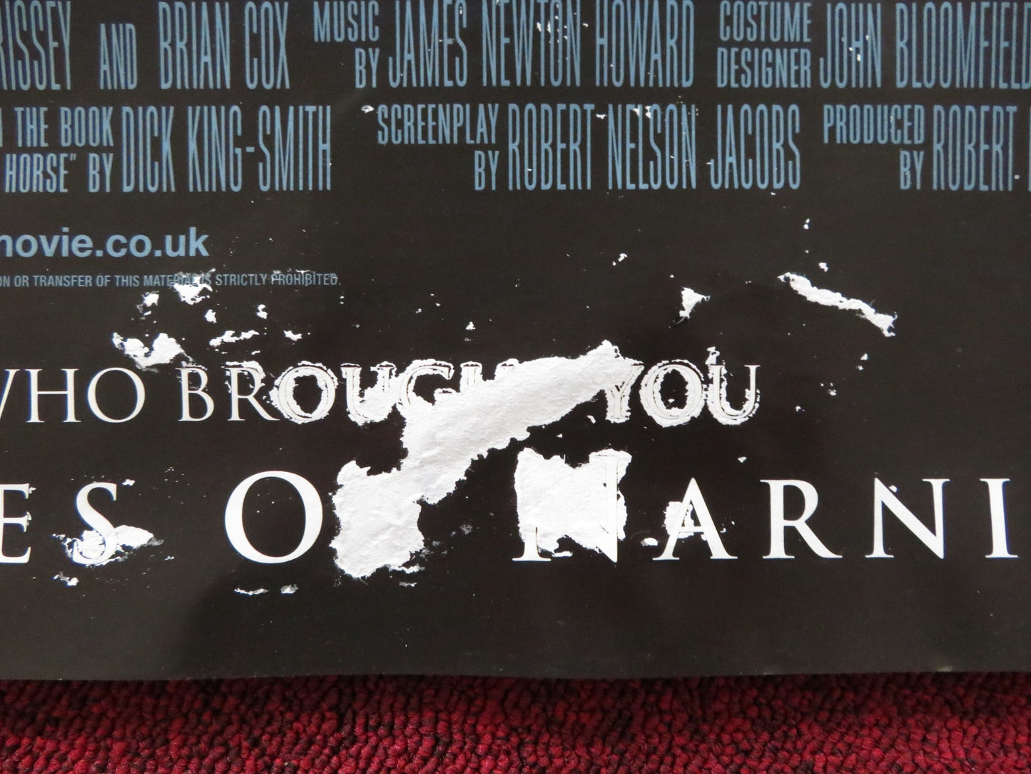 THE WATER HORSE UK QUAD (30"x 40") ROLLED POSTER BRIAN COX BEN CHAPLIN 2007 Rendezvous Cinema Movie posters