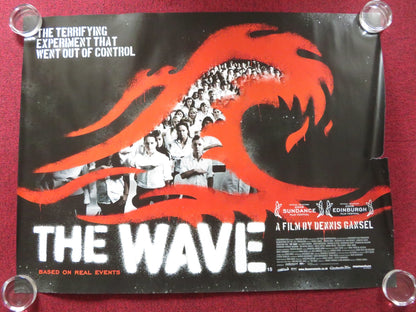 THE WAVE UK QUAD ROLLED POSTER JURGEN VOGEL FREDERICK LAU 2008 Rendezvous Cinema Movie posters