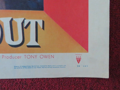 THE WAY OUT US HALF SHEET (22"x 28") POSTER GENE NELSON MONA FREEMAN 1956 Movie posters