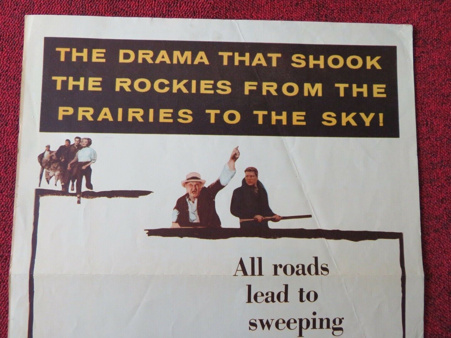 THE WAY TO THE GOLD US INSERT (14"x 36") POSTER JEFFREY HUNTER 1957 Movie posters