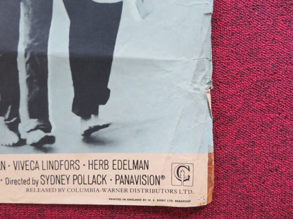 THE WAY WE WERE UK QUAD POSTER FOLDED BARBRA STREISAND ROBERT REDFORD 1973 Rendezvous Cinema Movie posters