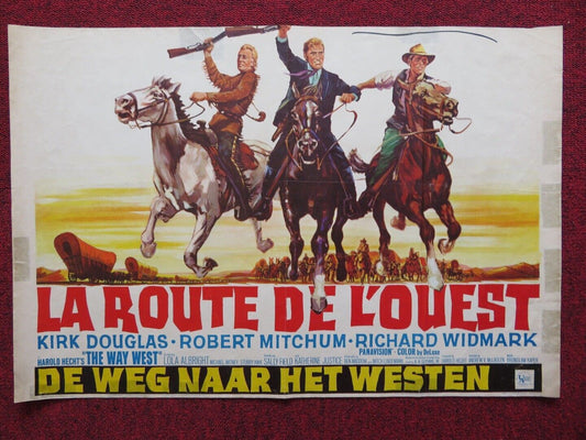 THE WAY WEST FRENCH ROLLED POSTER KIRK DOUGLAS ROBERT MITCHUM 1967 Rendezvous Cinema Movie posters