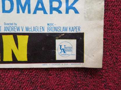 THE WAY WEST FRENCH ROLLED POSTER KIRK DOUGLAS ROBERT MITCHUM 1967 Rendezvous Cinema Movie posters