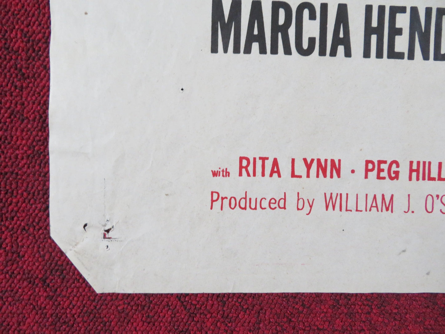 THE WAYWARD GIRL FOLDED US ONE SHEET POSTER MARCIA HENDERSON PETER WALKER 1957 Rendezvous Cinema Movie posters