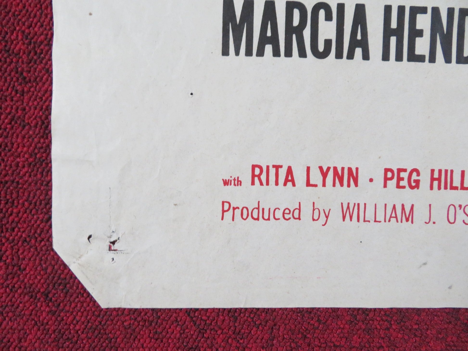 THE WAYWARD GIRL FOLDED US ONE SHEET POSTER MARCIA HENDERSON PETER WALKER 1957 Rendezvous Cinema Movie posters