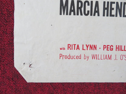 THE WAYWARD GIRL FOLDED US ONE SHEET POSTER MARCIA HENDERSON PETER WALKER 1957 Rendezvous Cinema Movie posters