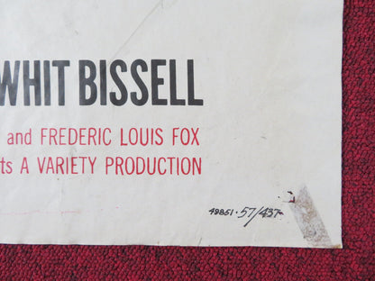 THE WAYWARD GIRL FOLDED US ONE SHEET POSTER MARCIA HENDERSON PETER WALKER 1957 Rendezvous Cinema Movie posters