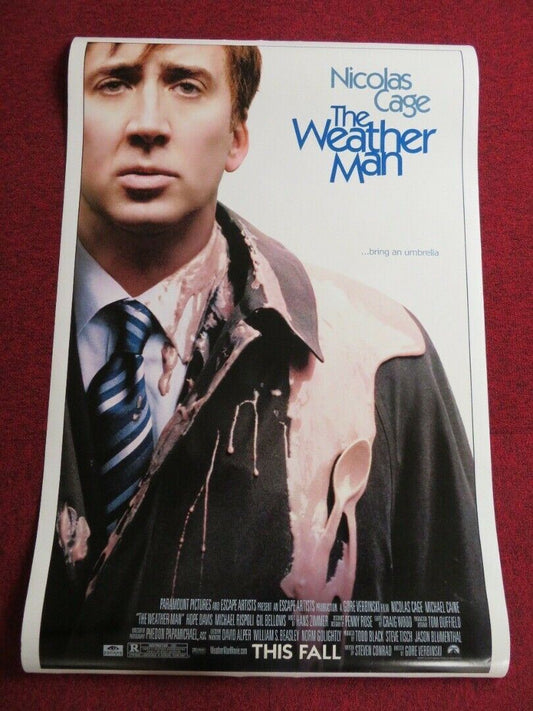 THE WEATHER MAN US ONE SHEET ROLLED POSTER NICOLAS CAGE MICHAEL CAINE 2005 Movie posters
