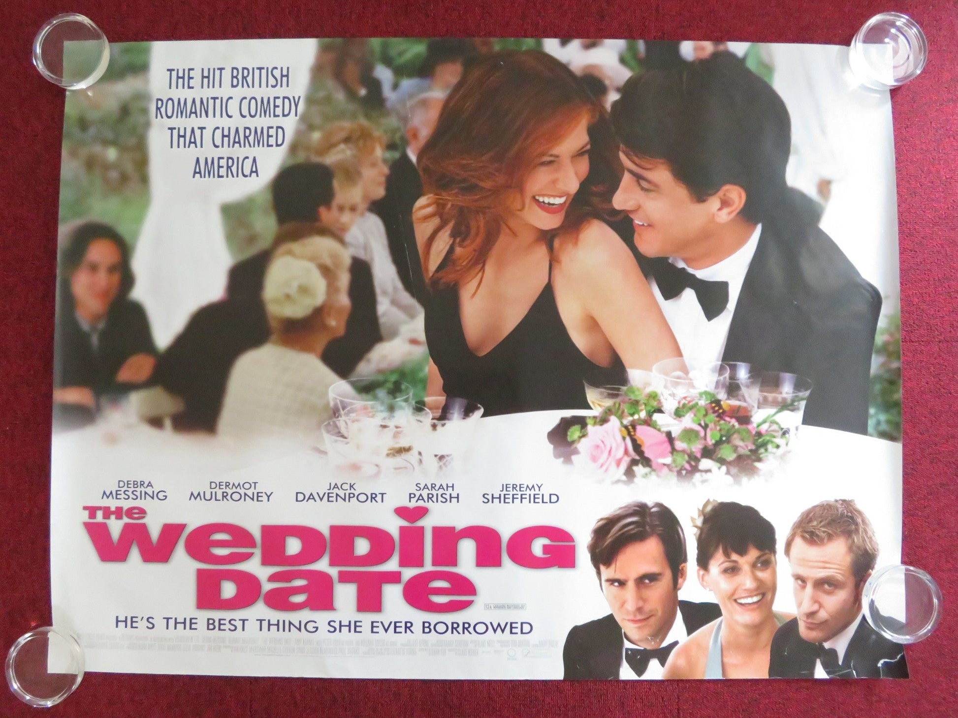 THE WEDDING DATE QUAD (30"x 40") ROLLED POSTER DERMOT MULRONEY DEBRA MESSING '05 Rendezvous Cinema Movie posters