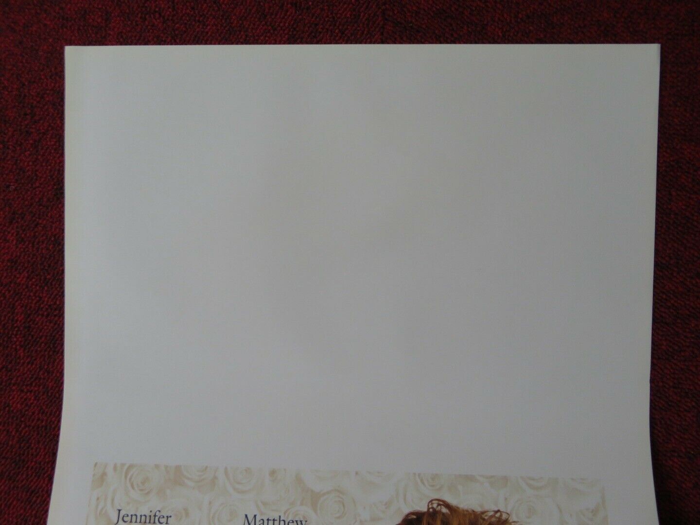 THE WEDDING PLANNER ITALIAN LOCANDINA (27.5"x13") POSTER JENNIFER LOPEZ 2001 Movie posters