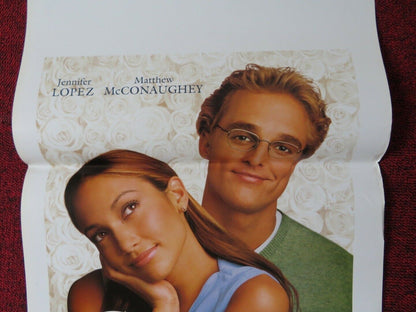 THE WEDDING PLANNER ITALIAN LOCANDINA (27.5"x13") POSTER JENNIFER LOPEZ 2001 Movie posters