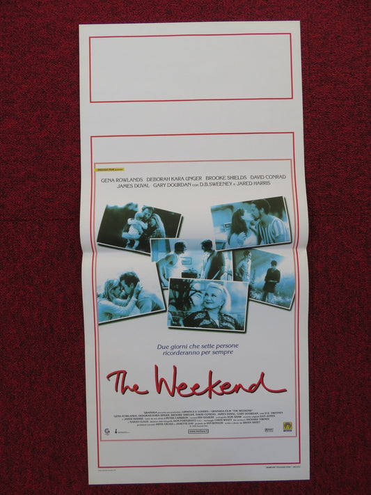 THE WEEKEND ITALIAN LOCANDINA POSTER GENA ROWLANDS BROOKE SHIELDS 1999 Rendezvous Cinema Movie posters