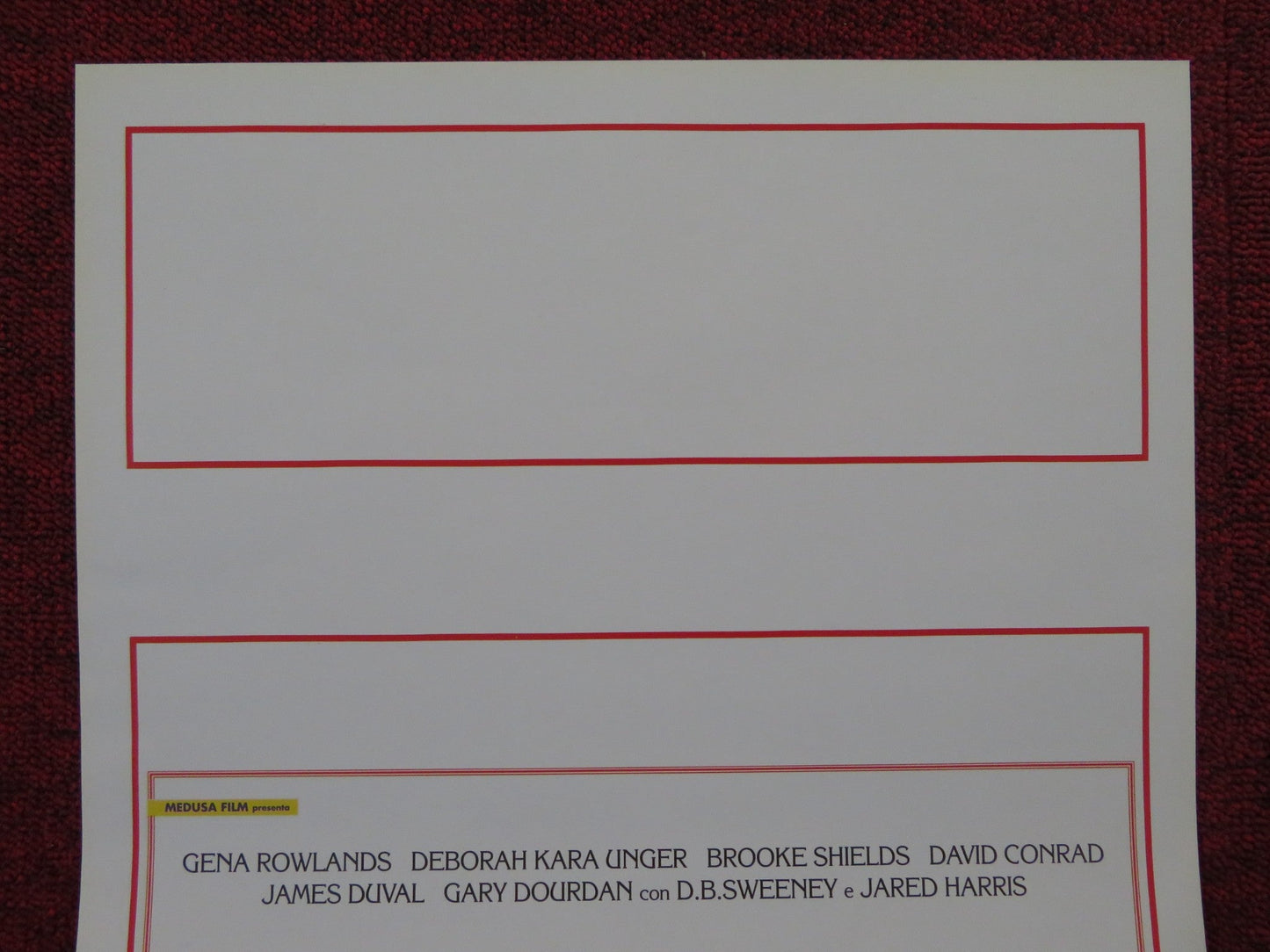 THE WEEKEND ITALIAN LOCANDINA POSTER GENA ROWLANDS BROOKE SHIELDS 1999 Rendezvous Cinema Movie posters