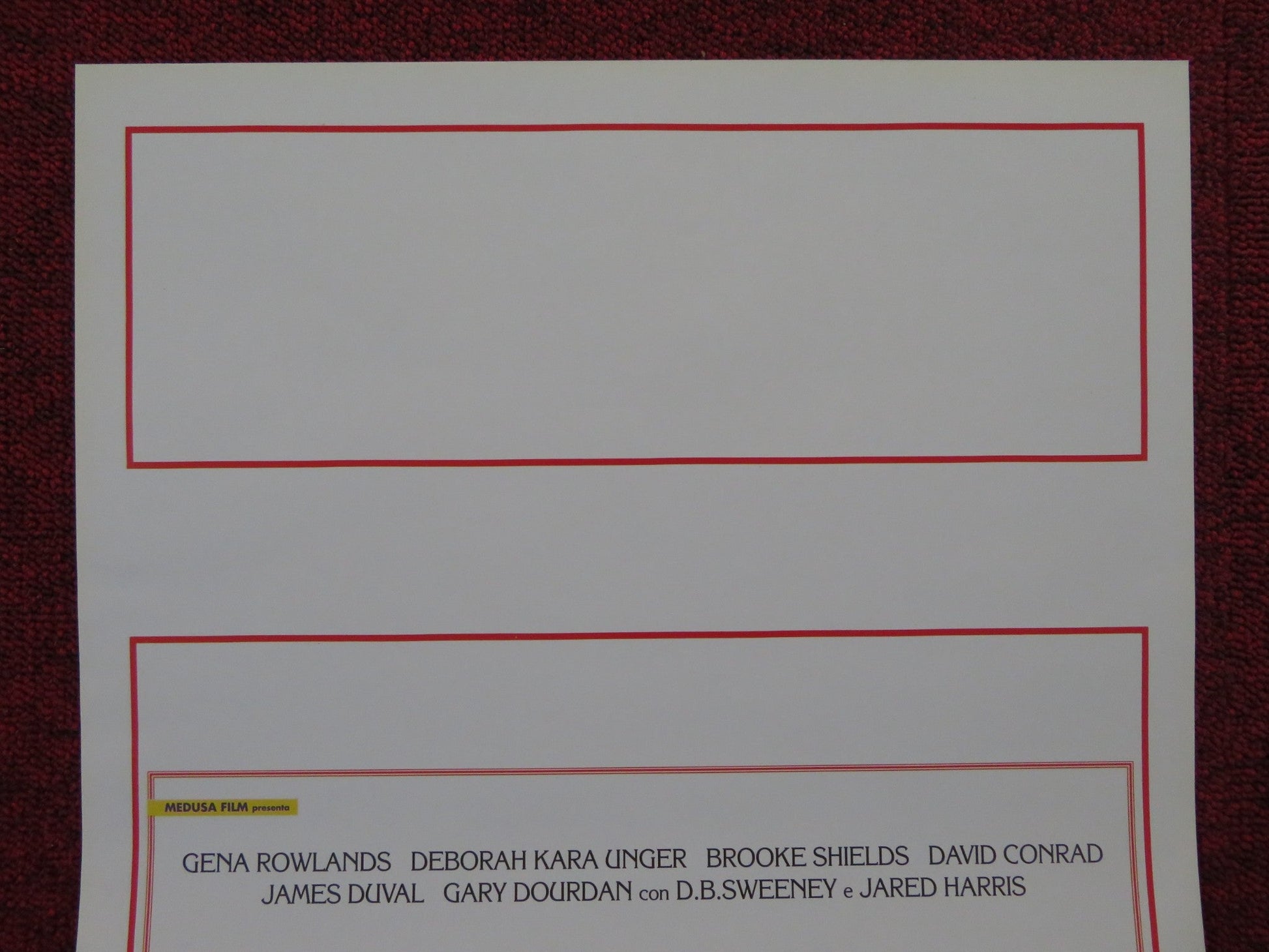 THE WEEKEND ITALIAN LOCANDINA POSTER GENA ROWLANDS BROOKE SHIELDS 1999 Rendezvous Cinema Movie posters