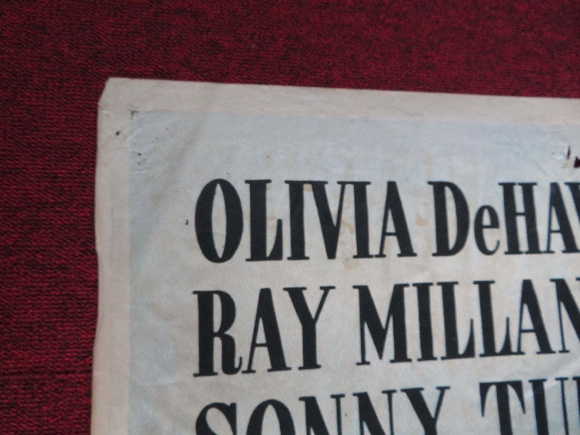 THE WELL GROOMED BRIDE FOLDED US ONE SHEET POSTER OLIVIA DEHAVILLAND 1946 Rendezvous Cinema Movie posters