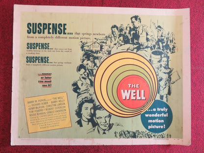 THE WELL US HALF SHEET (22"x 28") POSTER RICHARD ROBER BARRY KELLY 1951 Movie posters