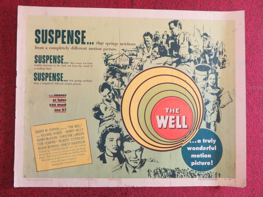 THE WELL US HALF SHEET (22"x 28") POSTER RICHARD ROBER BARRY KELLY 1951 Movie posters