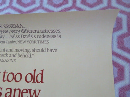 THE WHALES OF AUGUST US ONE SHEET ROLLED POSTER BETTE DAVIS VINCENT PRICE 1987 Movie posters