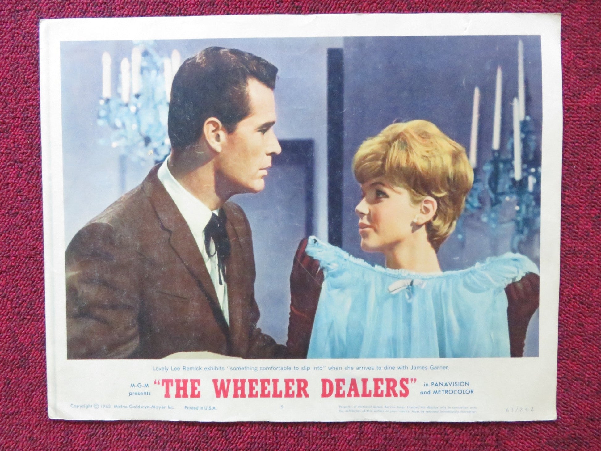 THE WHEELERS DEALERS US LOBBY CARD FULL SET JAMES GARNER LEE REMICK 1963 Rendezvous Cinema Movie posters
