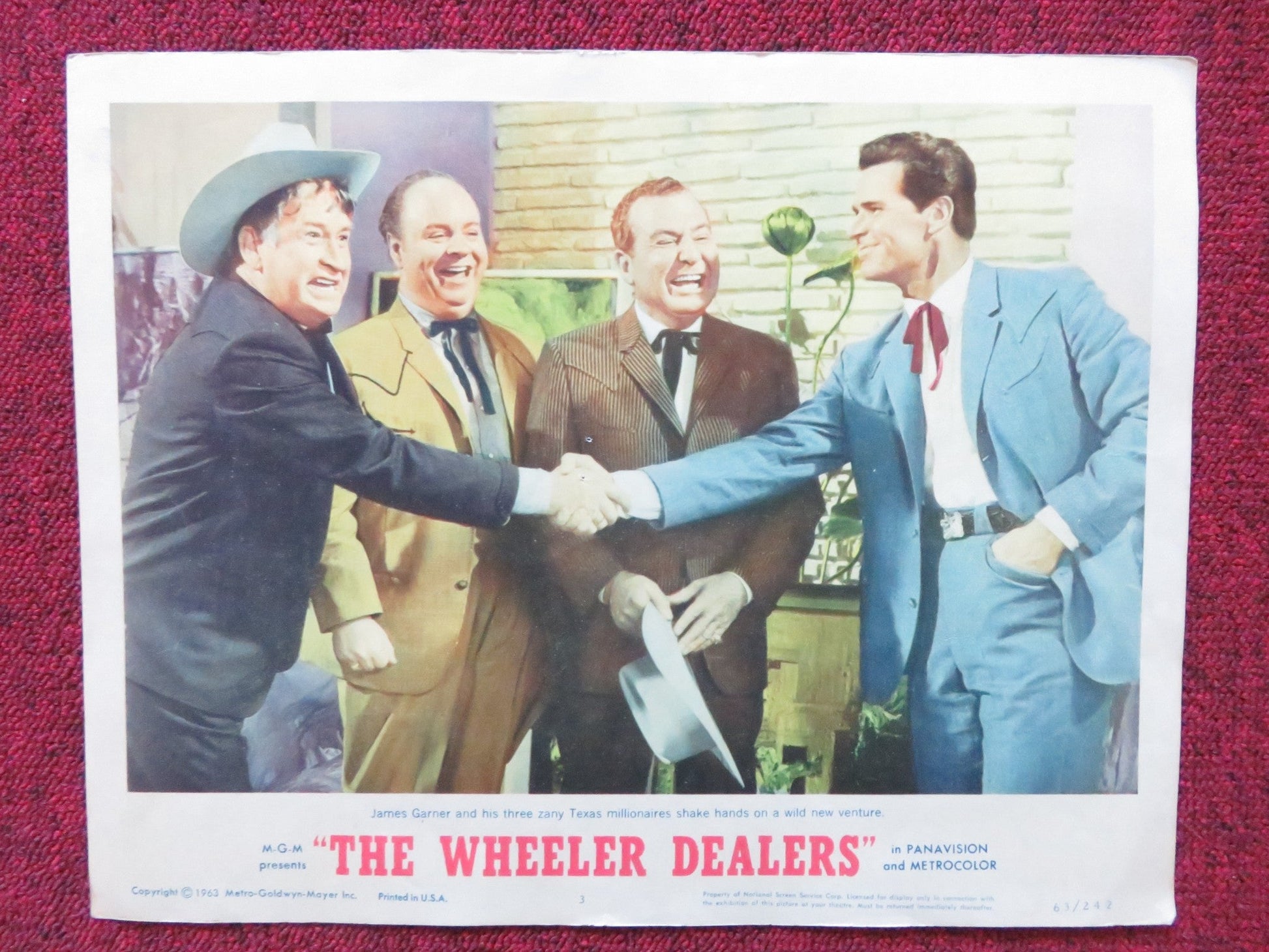 THE WHEELERS DEALERS US LOBBY CARD FULL SET JAMES GARNER LEE REMICK 1963 Rendezvous Cinema Movie posters