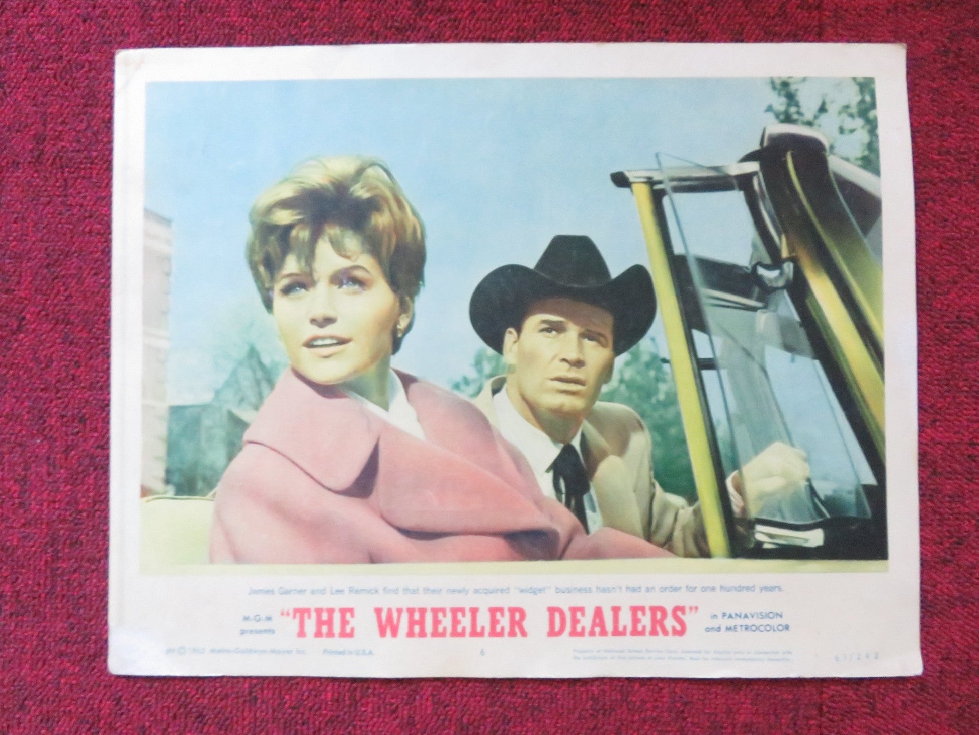 THE WHEELERS DEALERS US LOBBY CARD FULL SET JAMES GARNER LEE REMICK 1963 Rendezvous Cinema Movie posters