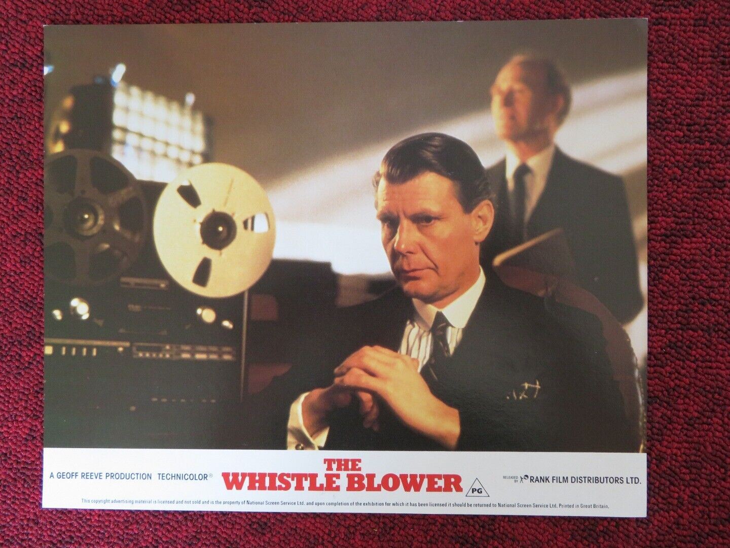 THE WHISTLE BLOWER - B LOBBY CARD NIGEL HAVERS MICHAEL CAINE 1986 Rendezvous Cinema Movie posters