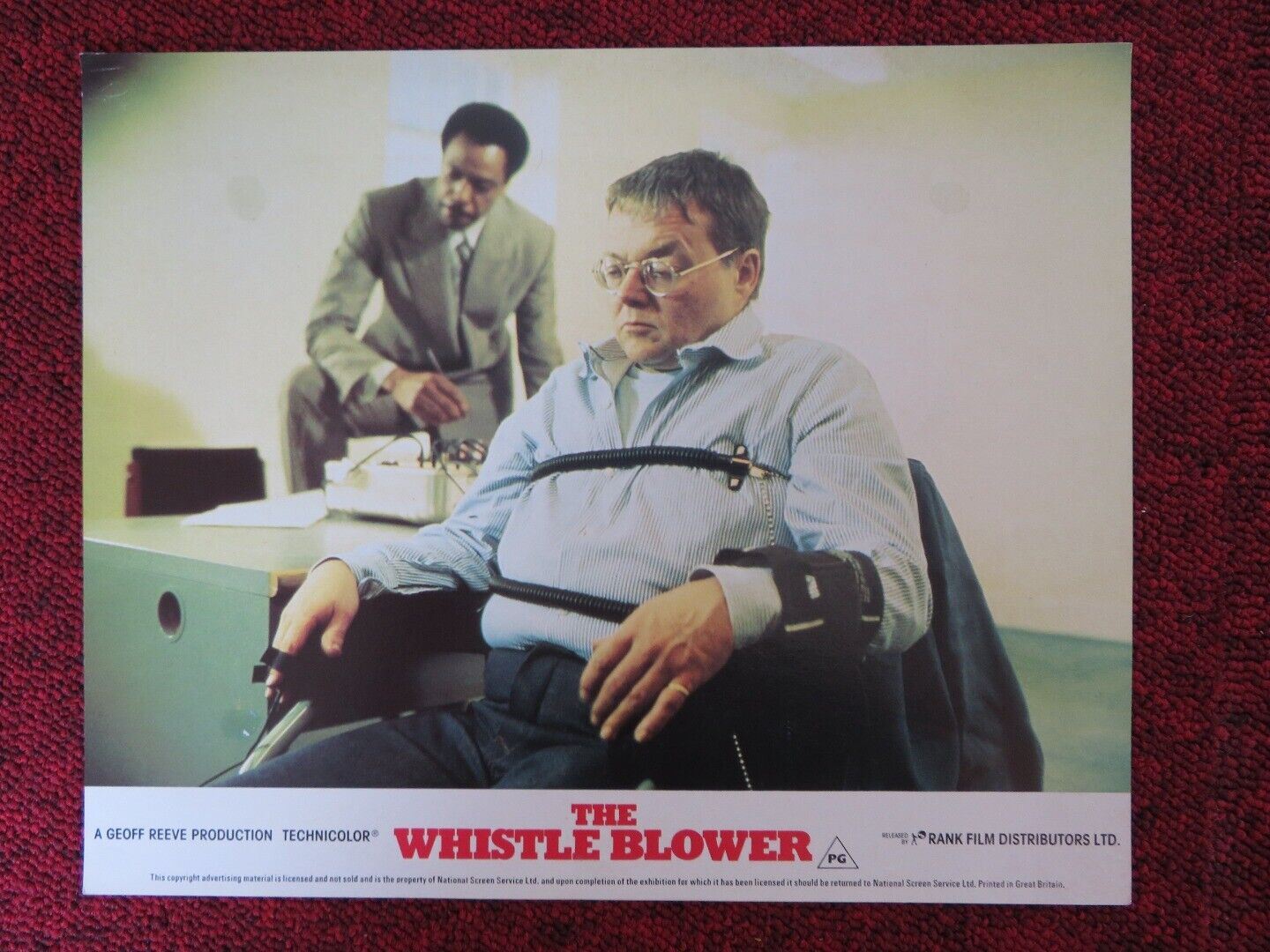 THE WHISTLE BLOWER - D LOBBY CARD NIGEL HAVERS MICHAEL CAINE 1986 Rendezvous Cinema Movie posters