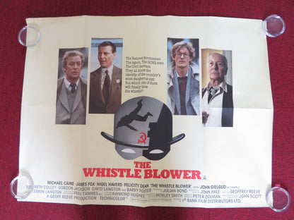 THE WHISTLE BLOWER UK QUAD (30"x 40") ROLLED POSTER MICHAEL CAINE JAMES FOX 1986 Rendezvous Cinema Movie posters