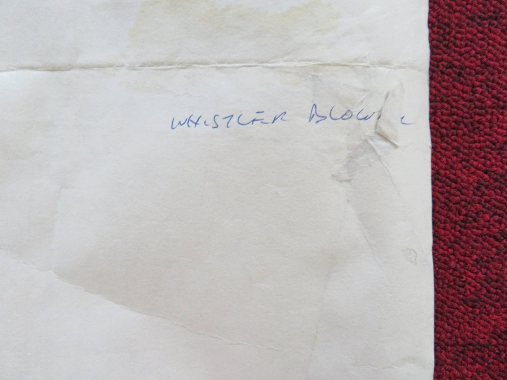 THE WHISTLE BLOWER UK QUAD (30"x 40") ROLLED POSTER MICHAEL CAINE JAMES FOX 1986 Rendezvous Cinema Movie posters