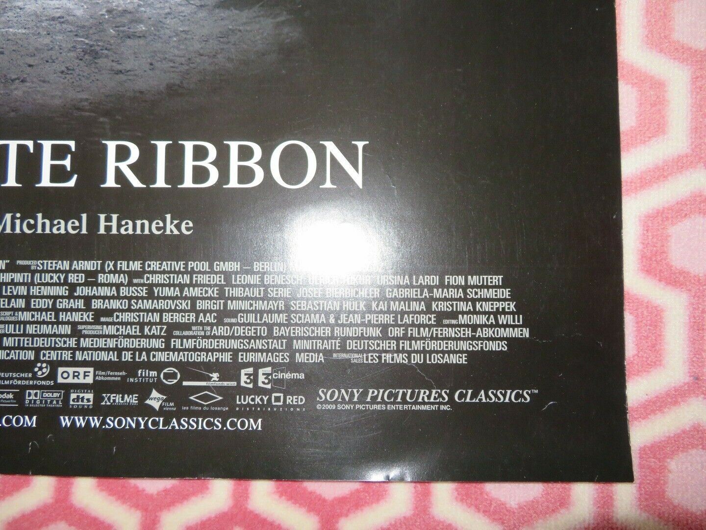 THE WHITE RIBBION US ONE SHEET ROLLED POSTER MICHAEL HANEKE 2009 Movie posters