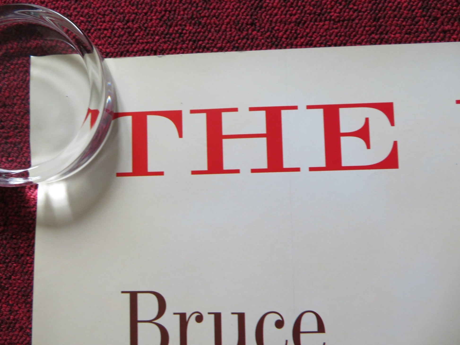 THE WHOLE NINE YARDS UK QUAD (30"x 40") ROLLED POSTER BRUCE WILLIS PERRY 2000 Rendezvous Cinema Movie posters