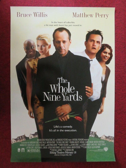 THE WHOLE NINE YARDS US ONE SHEET ROLLED POSTER BRUCE WILLIS MATTHEW PERRY 2000 Movie posters