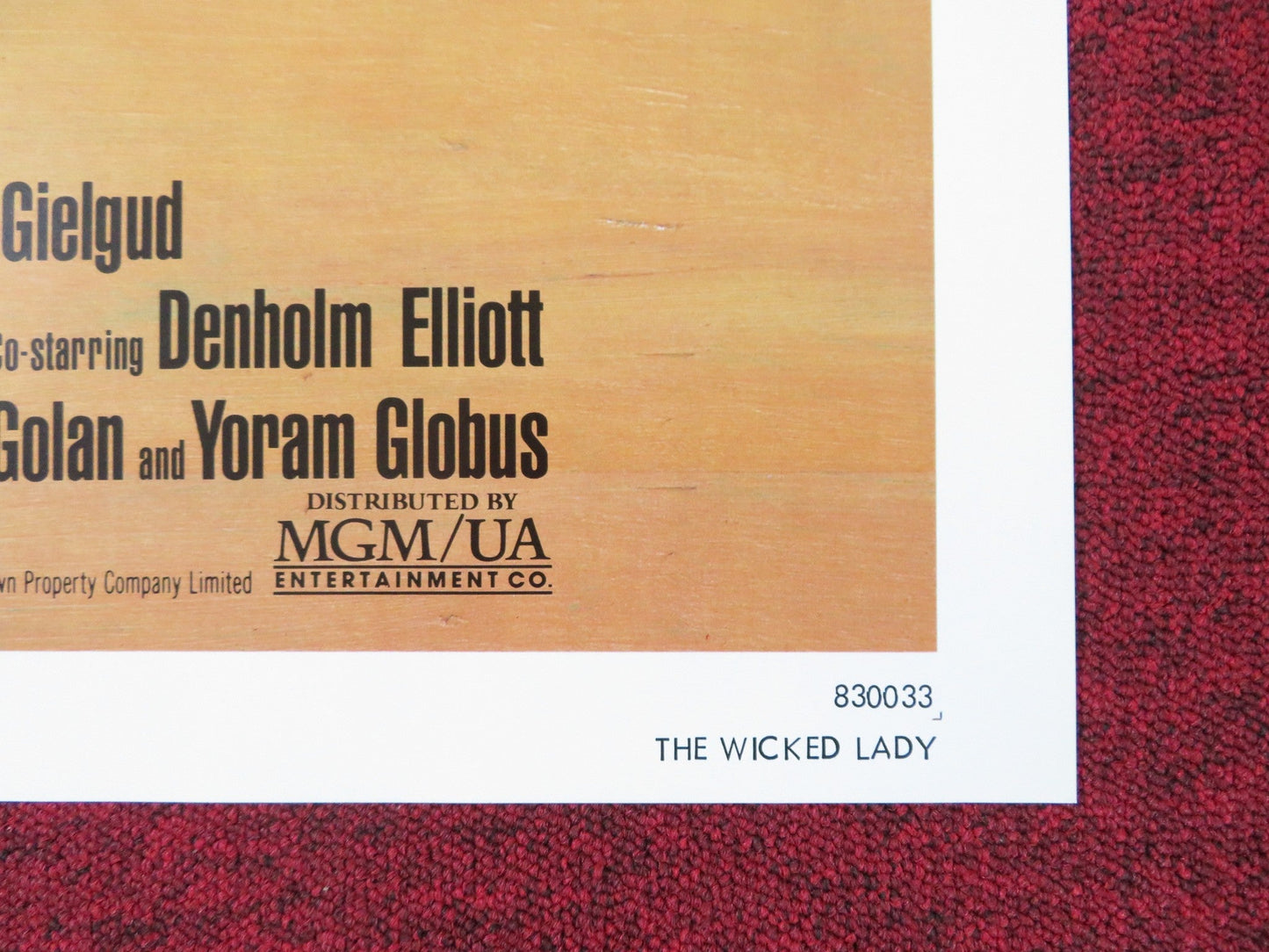 THE WICKED LADY FOLDED US ONE SHEET POSTER CANNON FAYE DUNAWAY ALAN BATES 1983 Rendezvous Cinema Movie posters